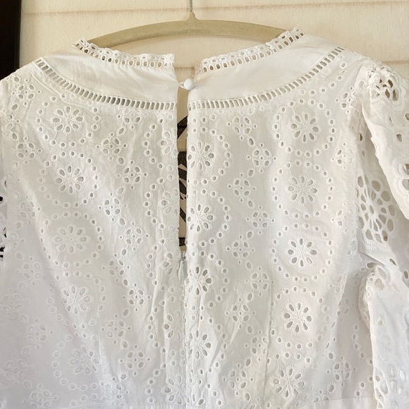 Banana Republic Eyelet Puff Sleeve Dress - Picture 5 of 10